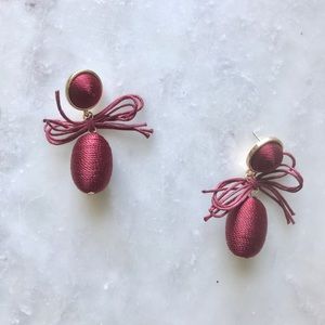 Vintage Red Dangling Earrings